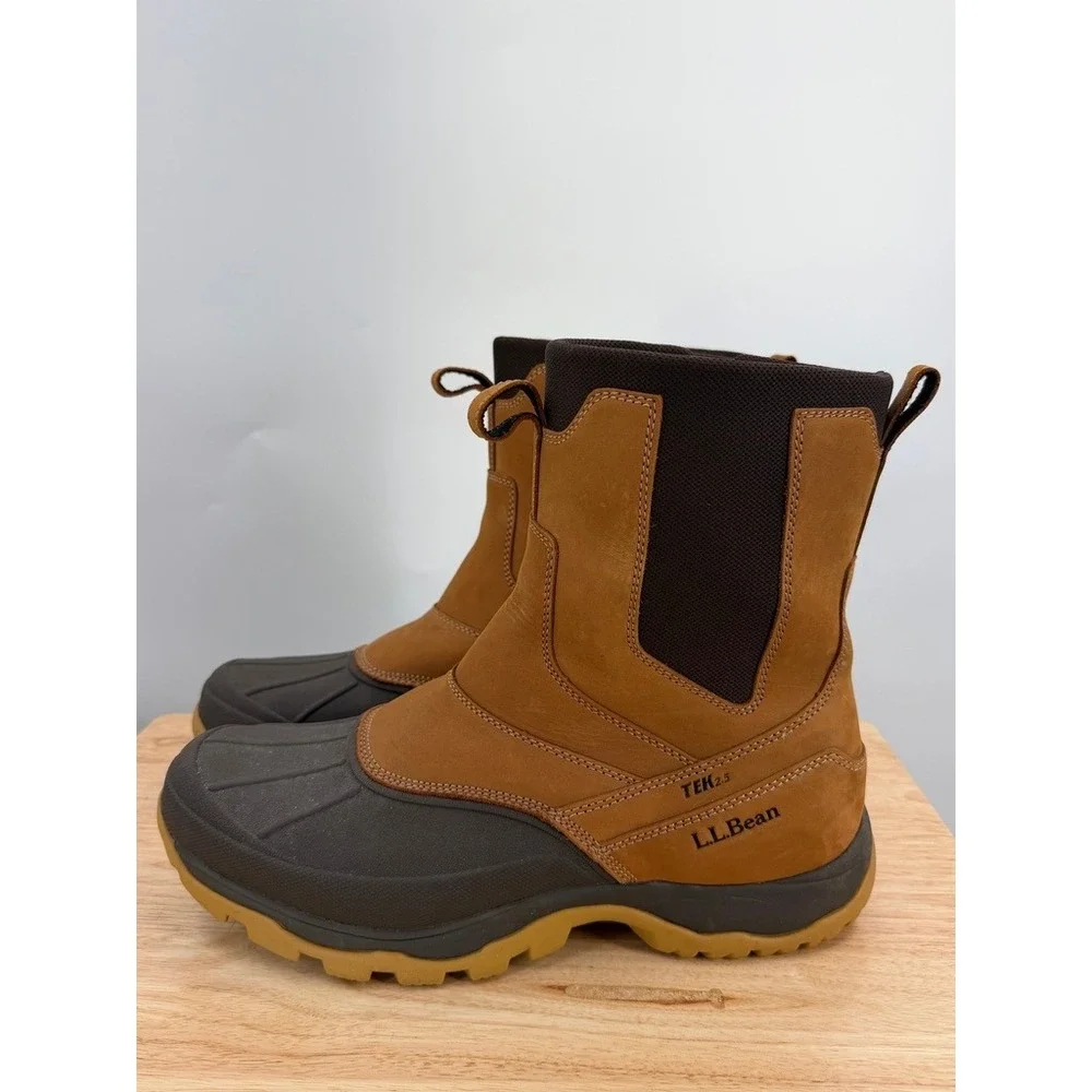 L.L.Bean Mens 11.5 Storm Chaser Thermolite 200g Insulated Snow Winter Side Zip